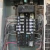Upgraded electrical panel professionally installed for improved power capacity and safety.