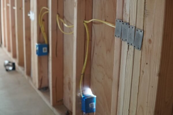 New construction ADU wiring with GFCI connections installed by LAProElectrical.
