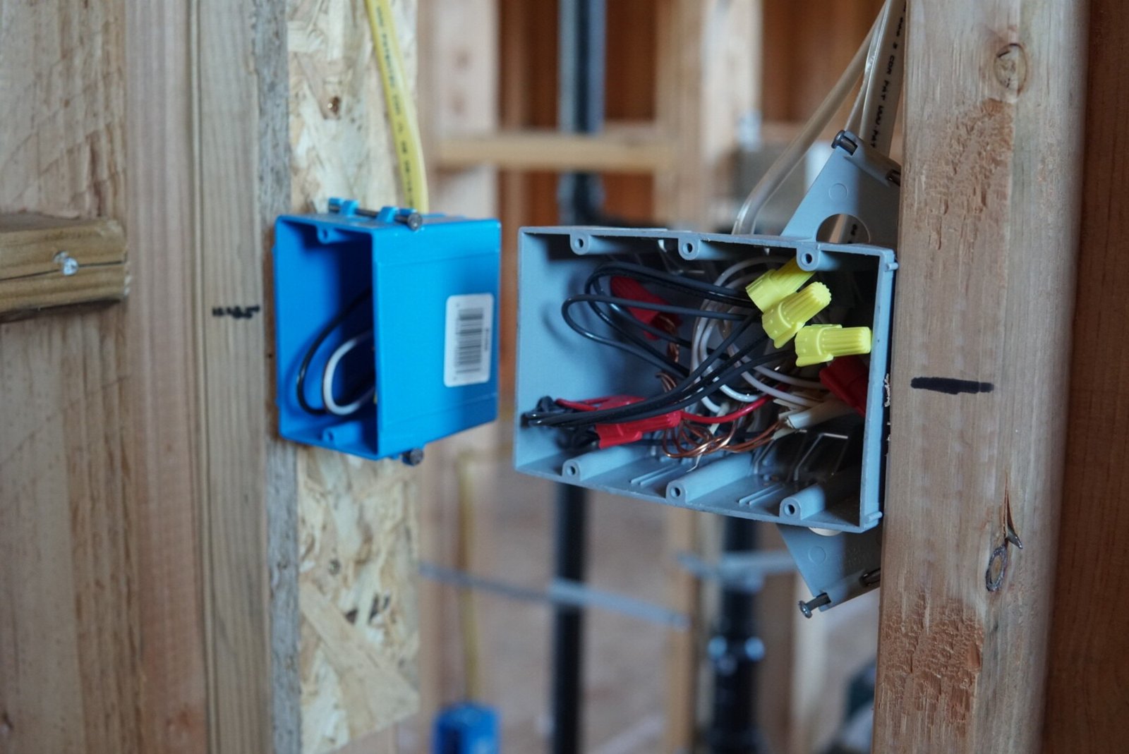 Installation of an electrical box showcasing professional, reliable, and efficient electrical services for your home.