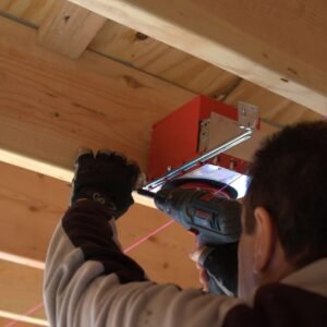 Fire-rated recessed lighting installed on the first floor of a residential ADU in Los Angeles, CA, ensuring safety and compliance.