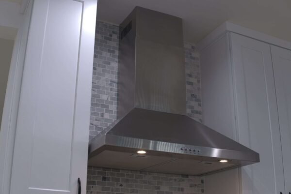 Professionally wired kitchen range hood installed by LA Pro Electrical, ensuring safe and efficient ventilation.